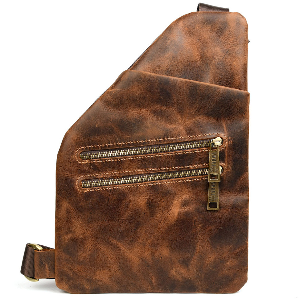 Чоловіча сумка слінг через плече TARWA RYv-5402-4lx коричнева Верона