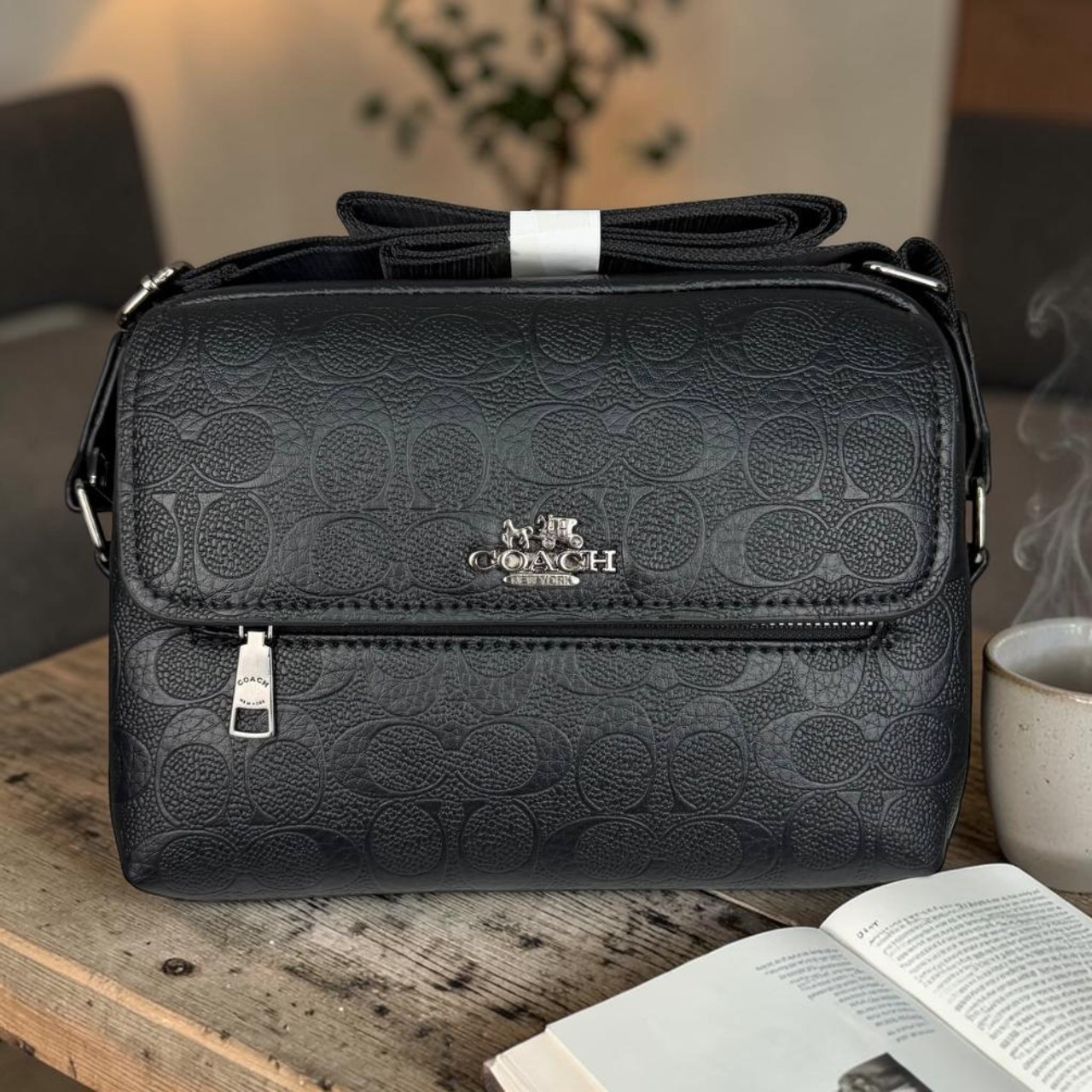 Якісна чоловіча сумка барсетка стиль Coach, сумка месенджер на плече Коач