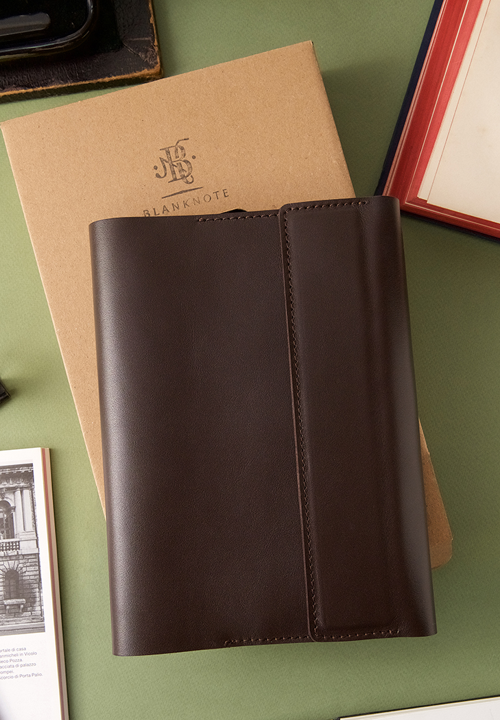 Шкіряний блокнот (Софт-бук) 5.2 темно-коричневий