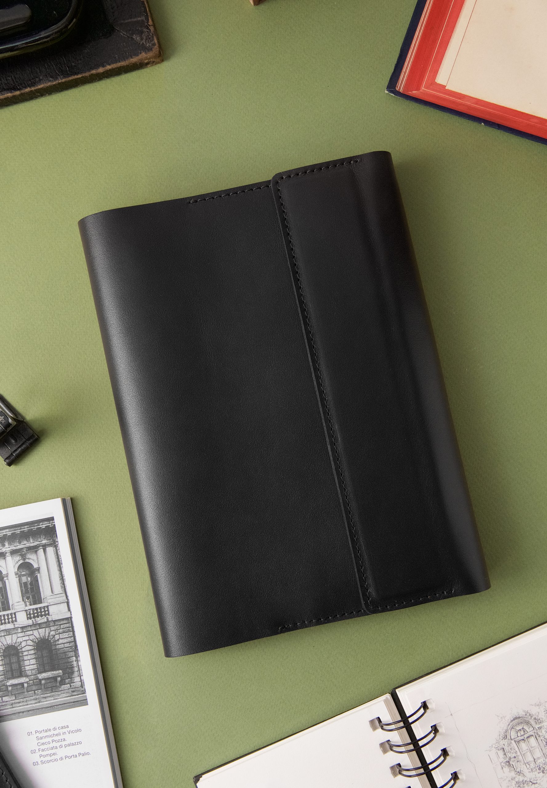 Шкіряний блокнот (Софт-бук) 5.2 чорний