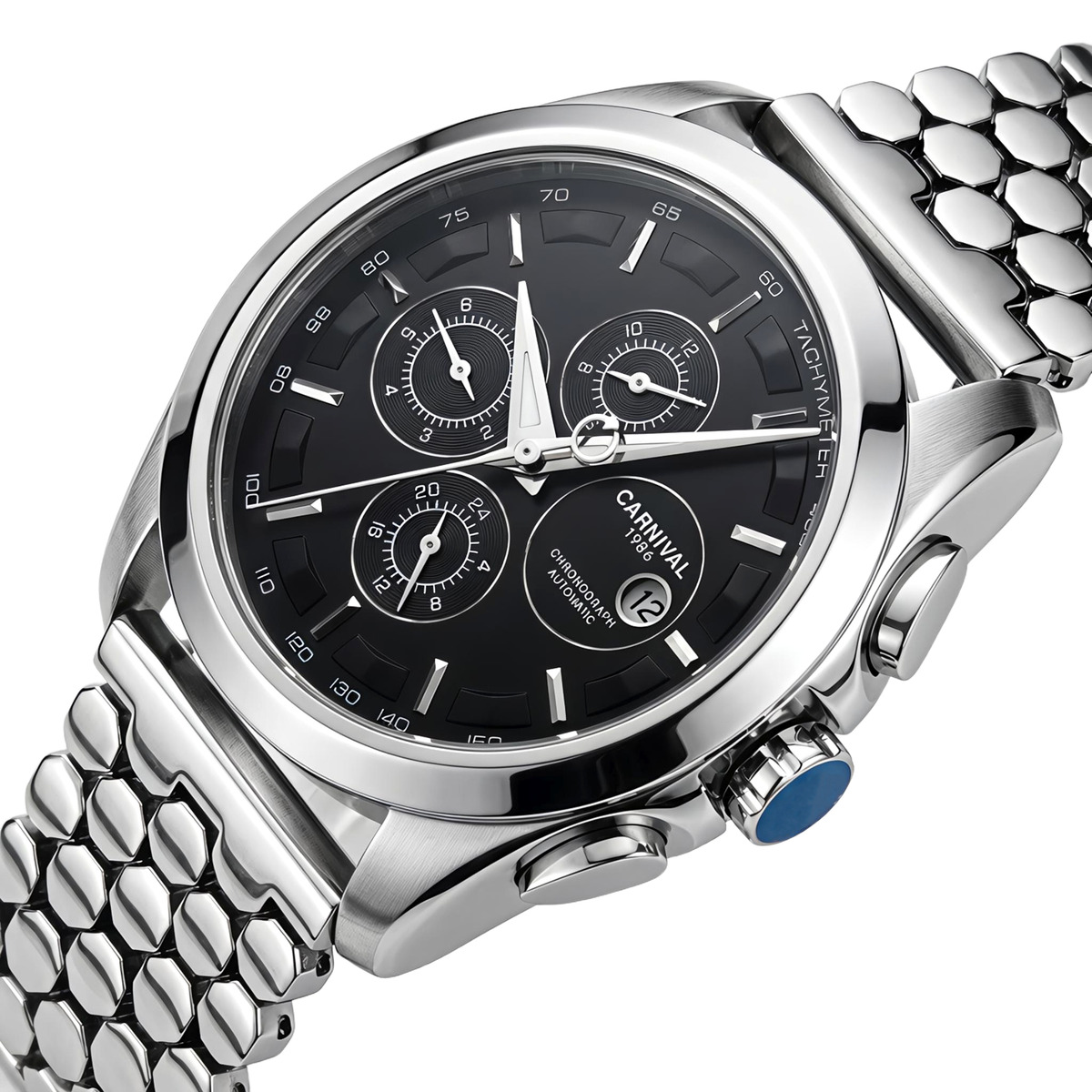 Чоловічий годинник Carnival Genius Silver Honey, 2 ремінці