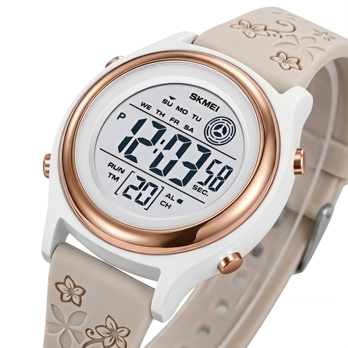 Skmei Game Beige Flower, 2 ремінці